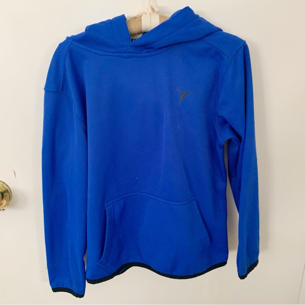 5/$25 Old Navy kids Active blue hooded pullover small 6-7